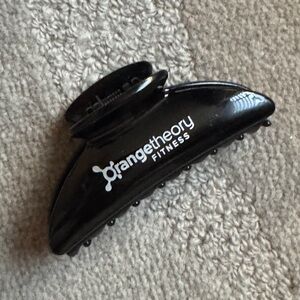 Orangetheory Black Hair Clip with Logo